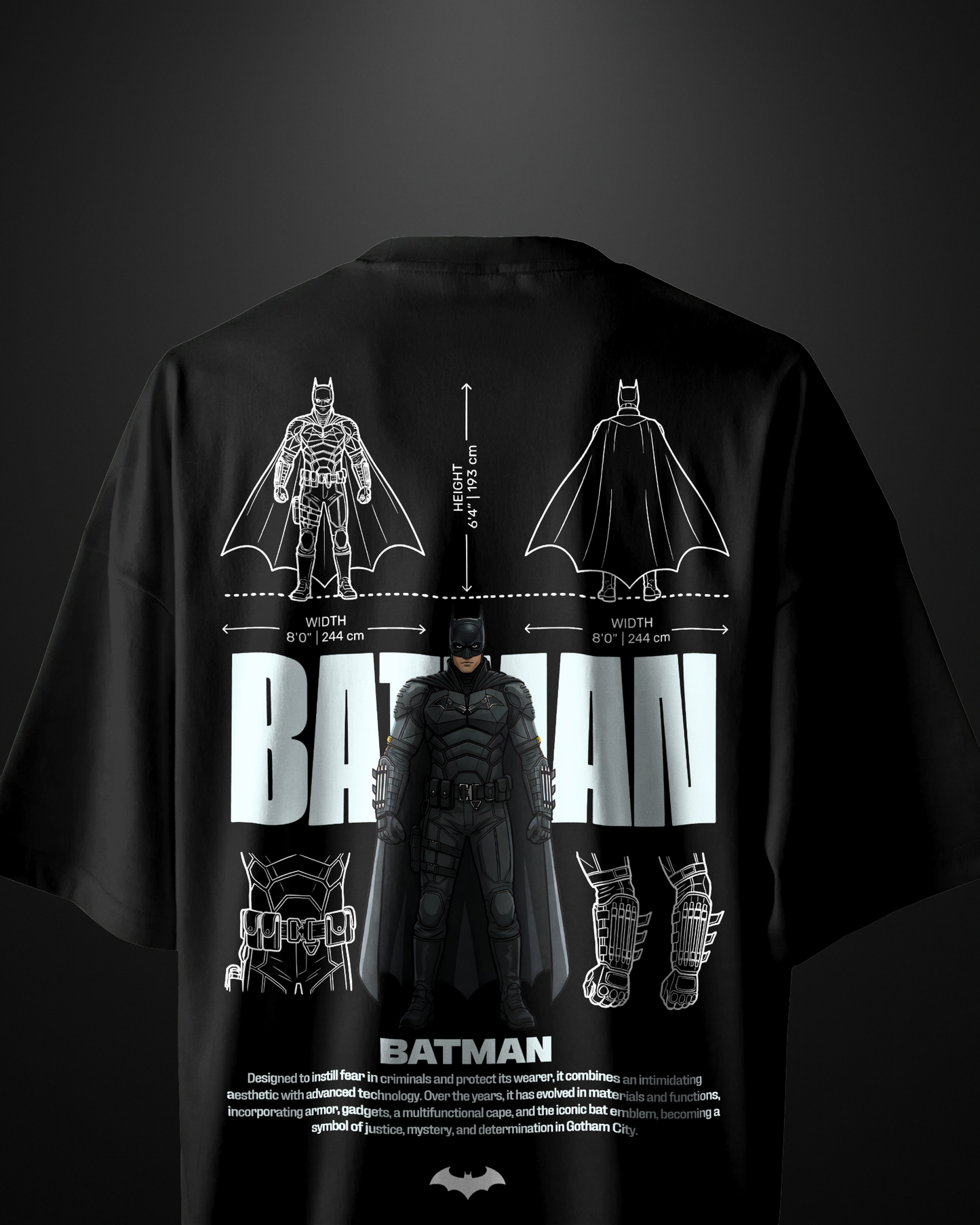 Batman The Dark Knight Oversized T-Shirt