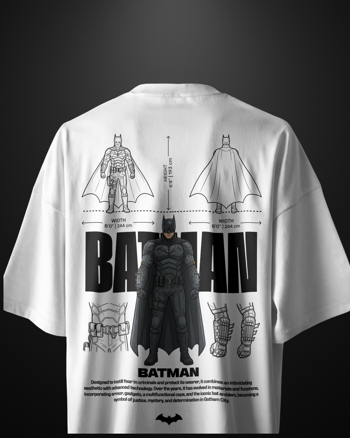 Batman The Dark Knight Oversized T-Shirt