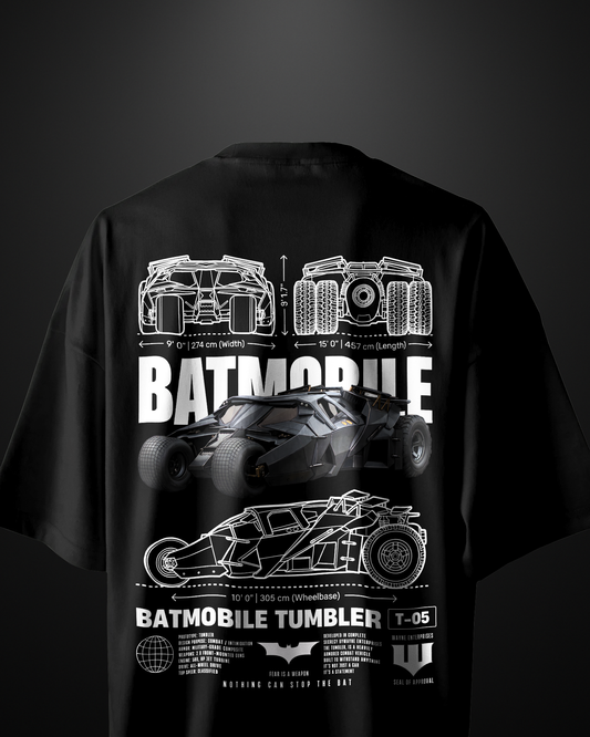 Batmobile Tumbler Supercar Oversized T-Shirt