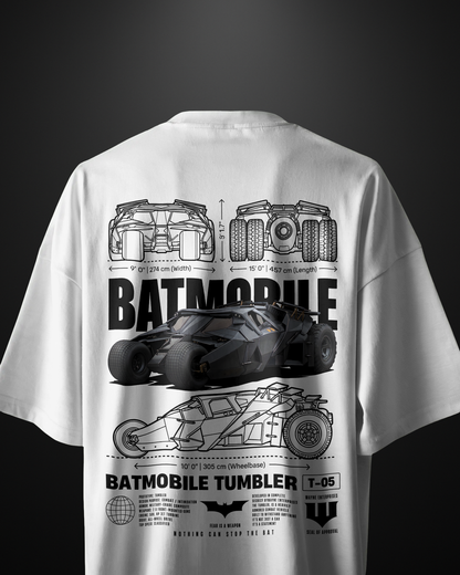 Batmobile Tumbler Supercar Oversized T-Shirt