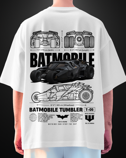 Batmobile Tumbler Supercar Oversized T-Shirt