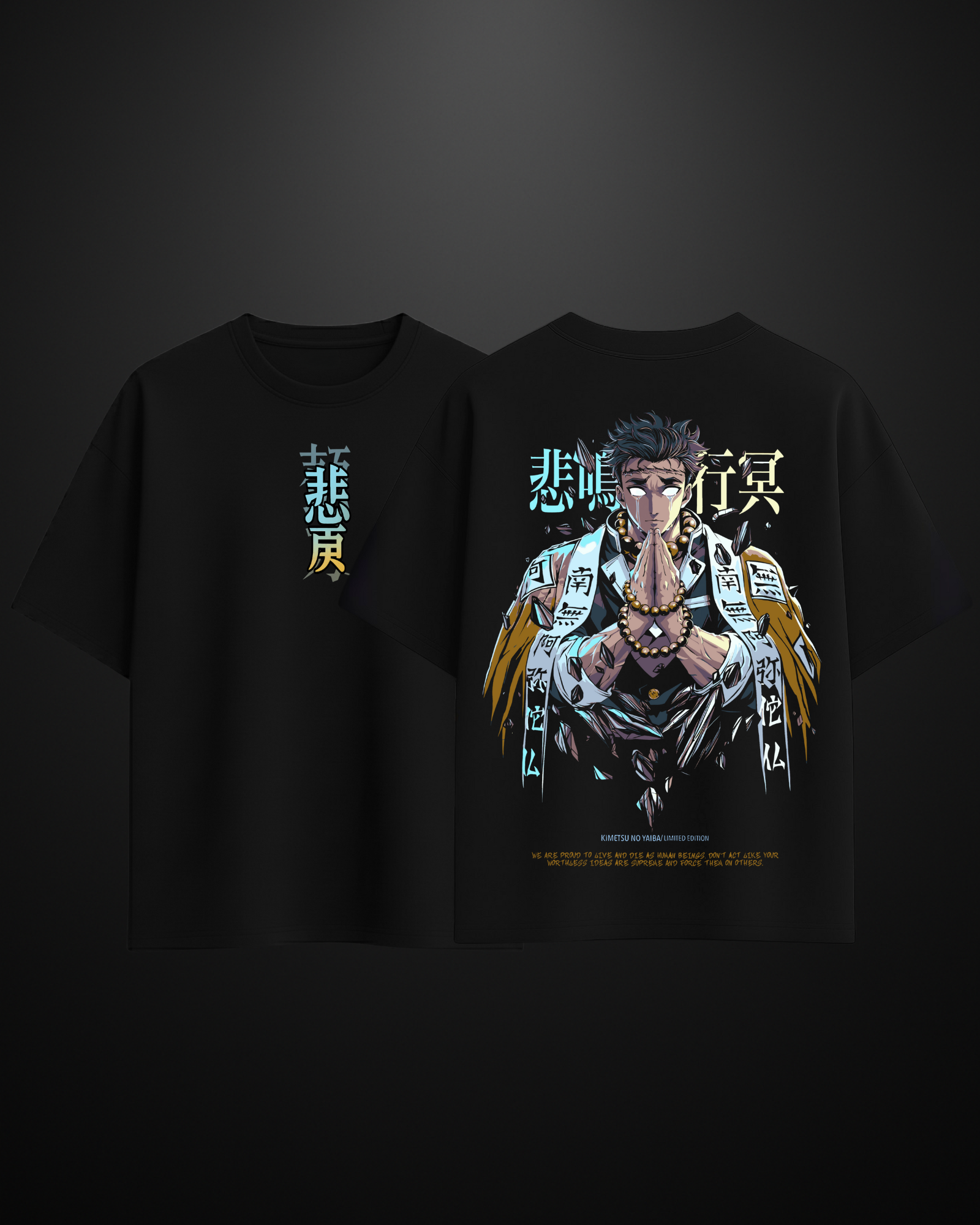 Demon Slayer Stone Hashira Oversized T-Shirt Drop 3 - APXKrew