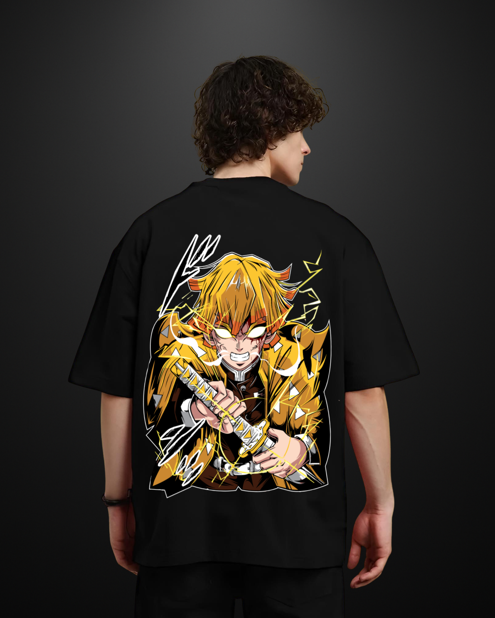 Demon Slayer Zenitsu Oversized T-Shirt Drop 2 - APXKrew