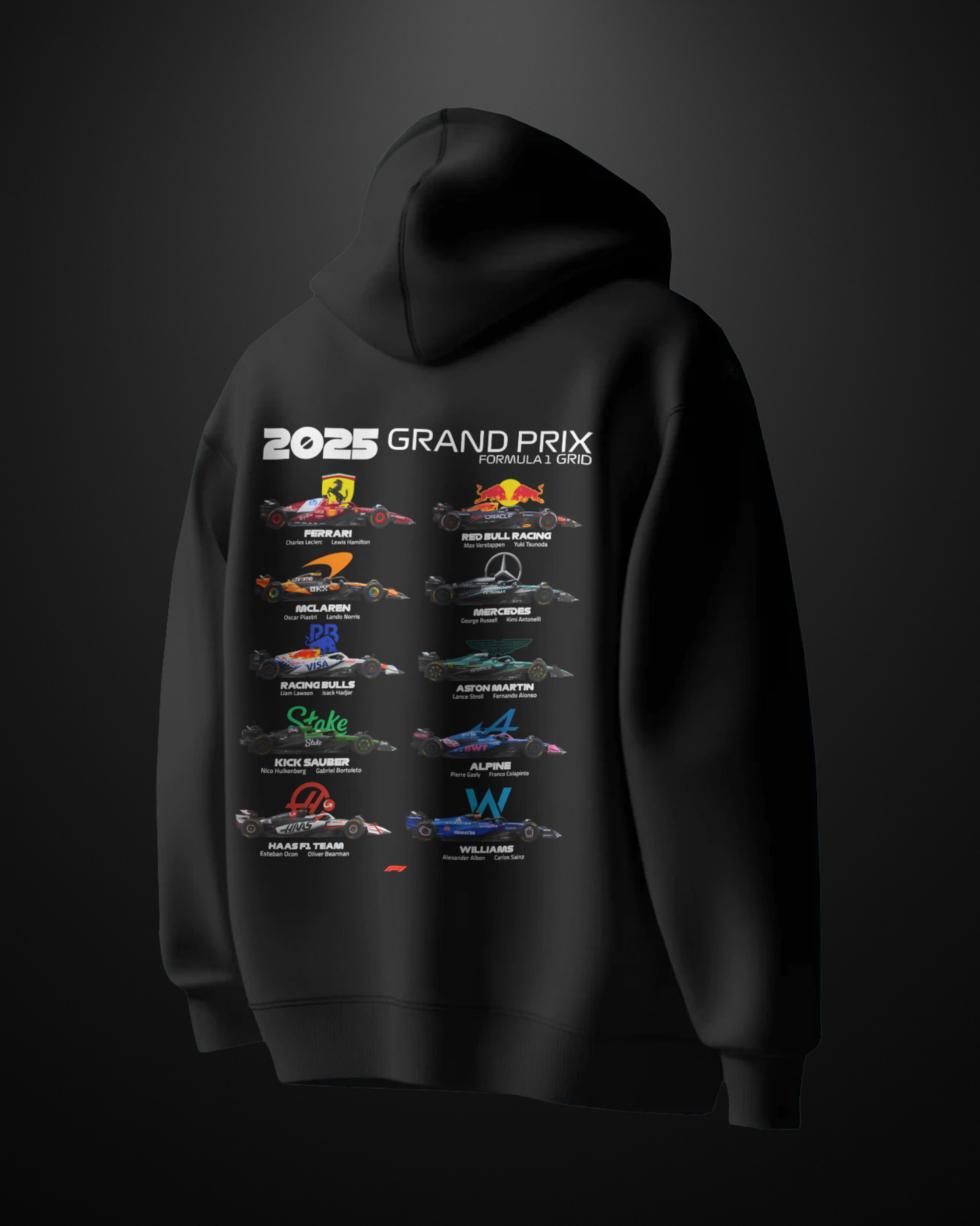 Formula 1 2025 Grand Prix Grid Hoodie - APXKrew