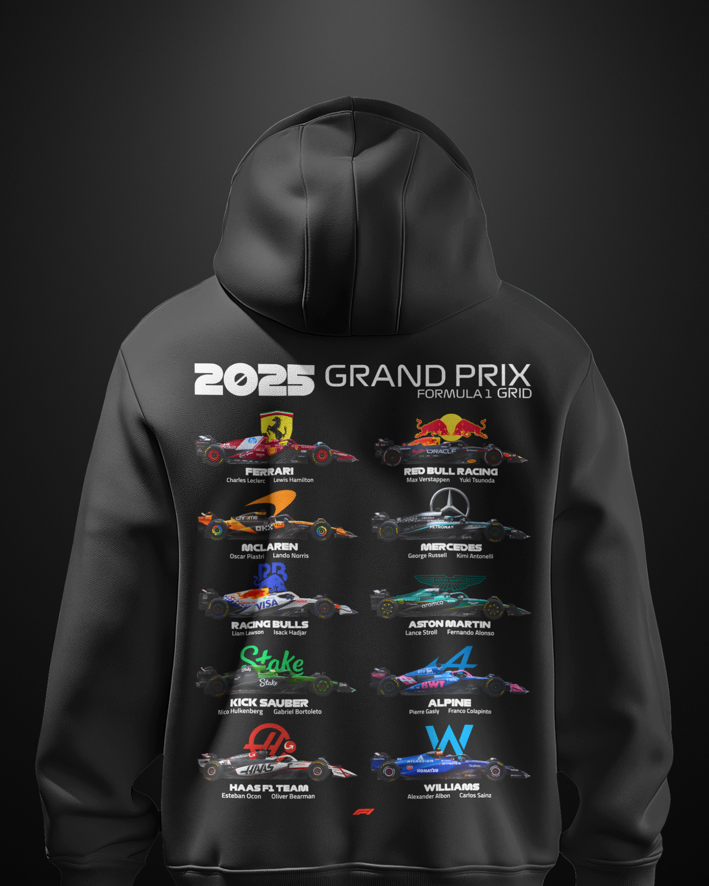 Formula 1 2025 Grand Prix Grid Hoodie - APXKrew