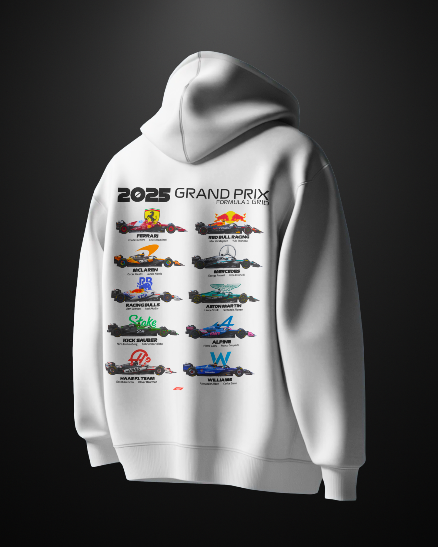 Formula 1 2025 Grand Prix Grid Hoodie - APXKrew