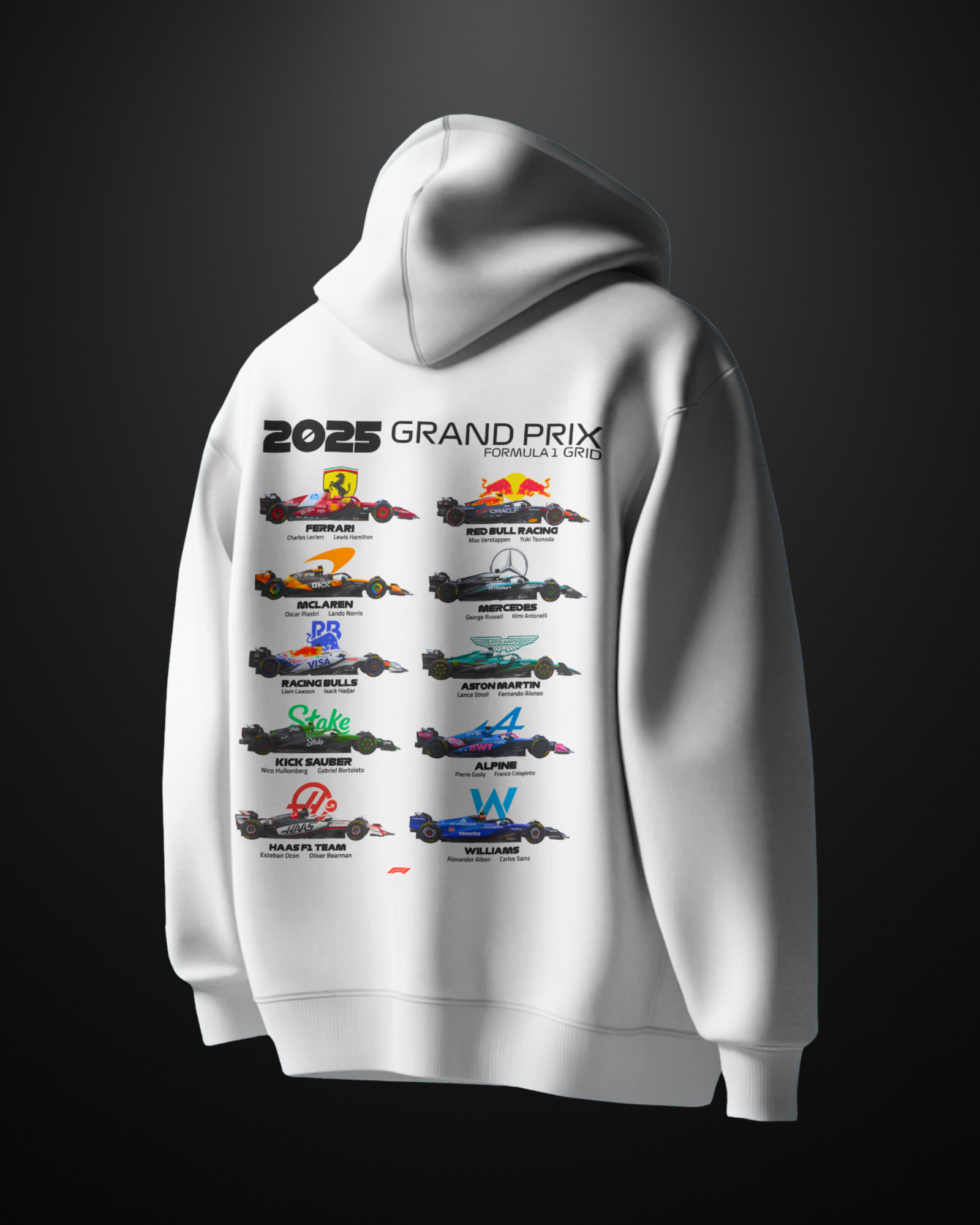 Formula 1 2025 Grand Prix Grid Hoodie - APXKrew