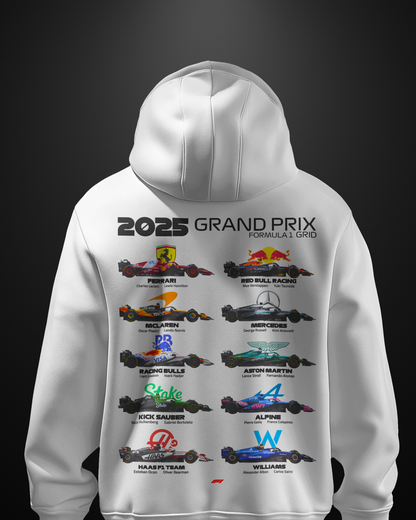 Formula 1 2025 Grand Prix Grid Hoodie - APXKrew