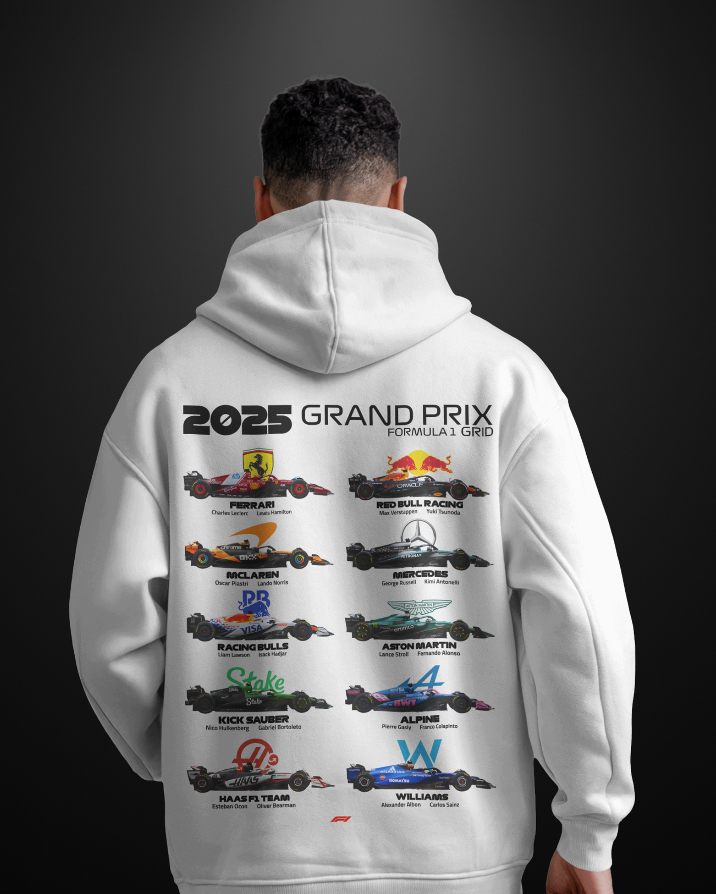 Formula 1 2025 Grand Prix Grid Hoodie - APXKrew