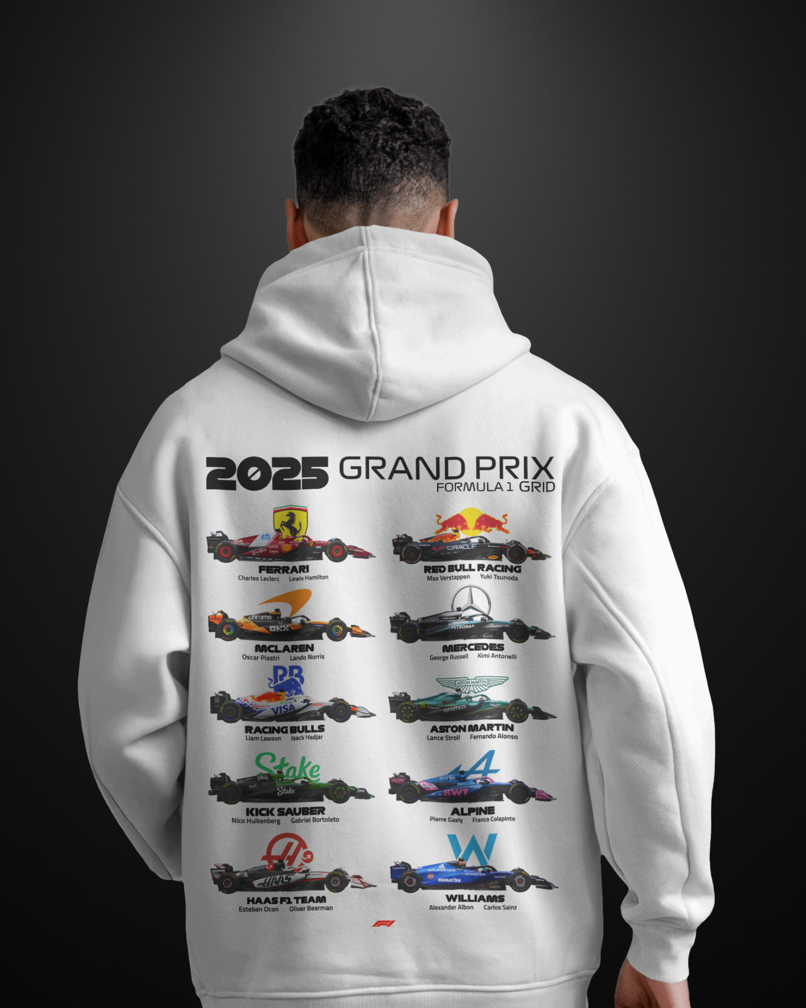Formula 1 2025 Grand Prix Grid Hoodie - APXKrew