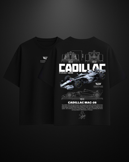 Formula 1 Cadillac MAC-26 Oversized T-Shirt Drop 1