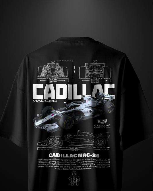 Formula 1 Cadillac MAC-26 Oversized T-Shirt Drop 1