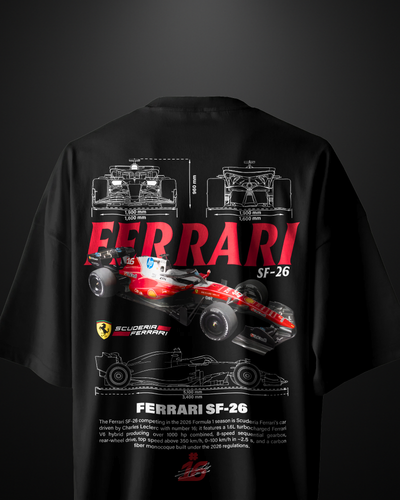 Formula 1 Ferrari SF-26 Oversized T-Shirt Drop 2