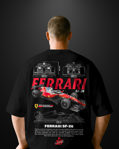 Formula 1 Ferrari SF-26 Oversized T-Shirt Drop 2
