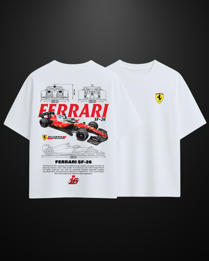 Formula 1 Ferrari SF-26 Oversized T-Shirt Drop 2