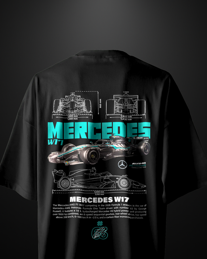 Formula 1 Mercedes AMG W17 Oversized T-Shirt Drop 2