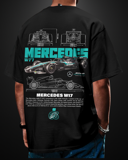 Formula 1 Mercedes AMG W17 Oversized T-Shirt Drop 2
