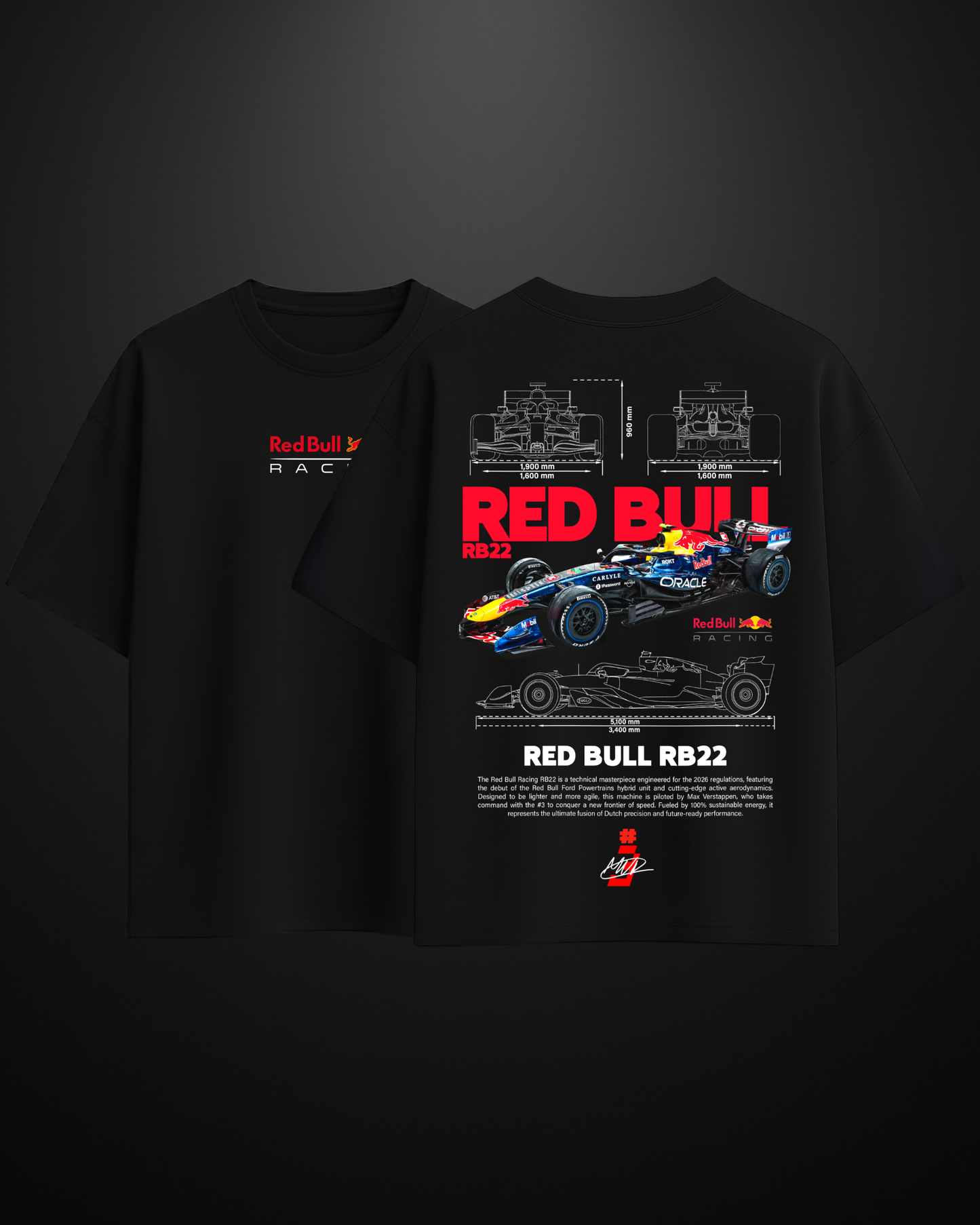 Formula 1 Red Bull RB22 Oversized T-Shirt