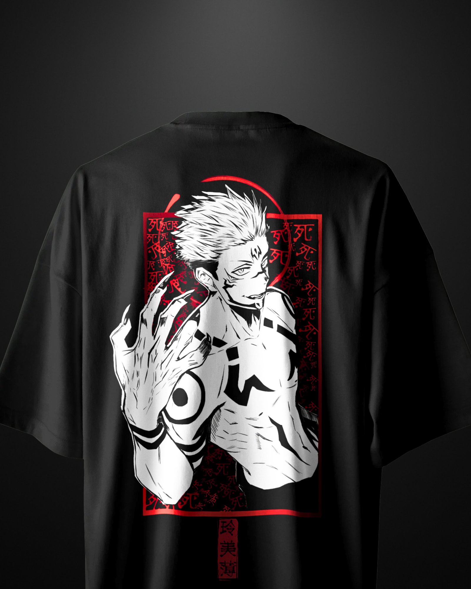 Jujutsu Kaisen Sukuna Oversized T-Shirt Drop 1 - APXKrew