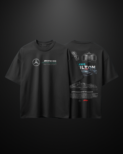 Formula 1 Mercedes Lewis Hamilton Oversized T-Shirt APXKrew