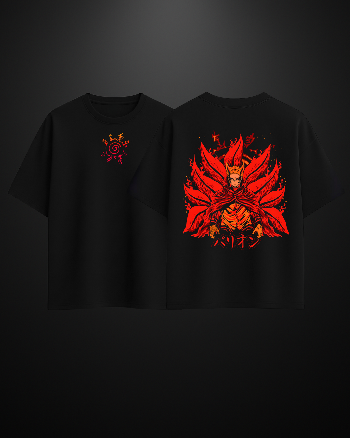 Naruto Bayron Mode Oversized T-Shirt - APXKrew