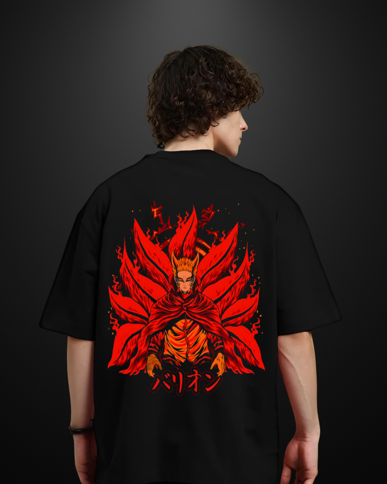 Naruto Bayron Mode Oversized T-Shirt - APXKrew