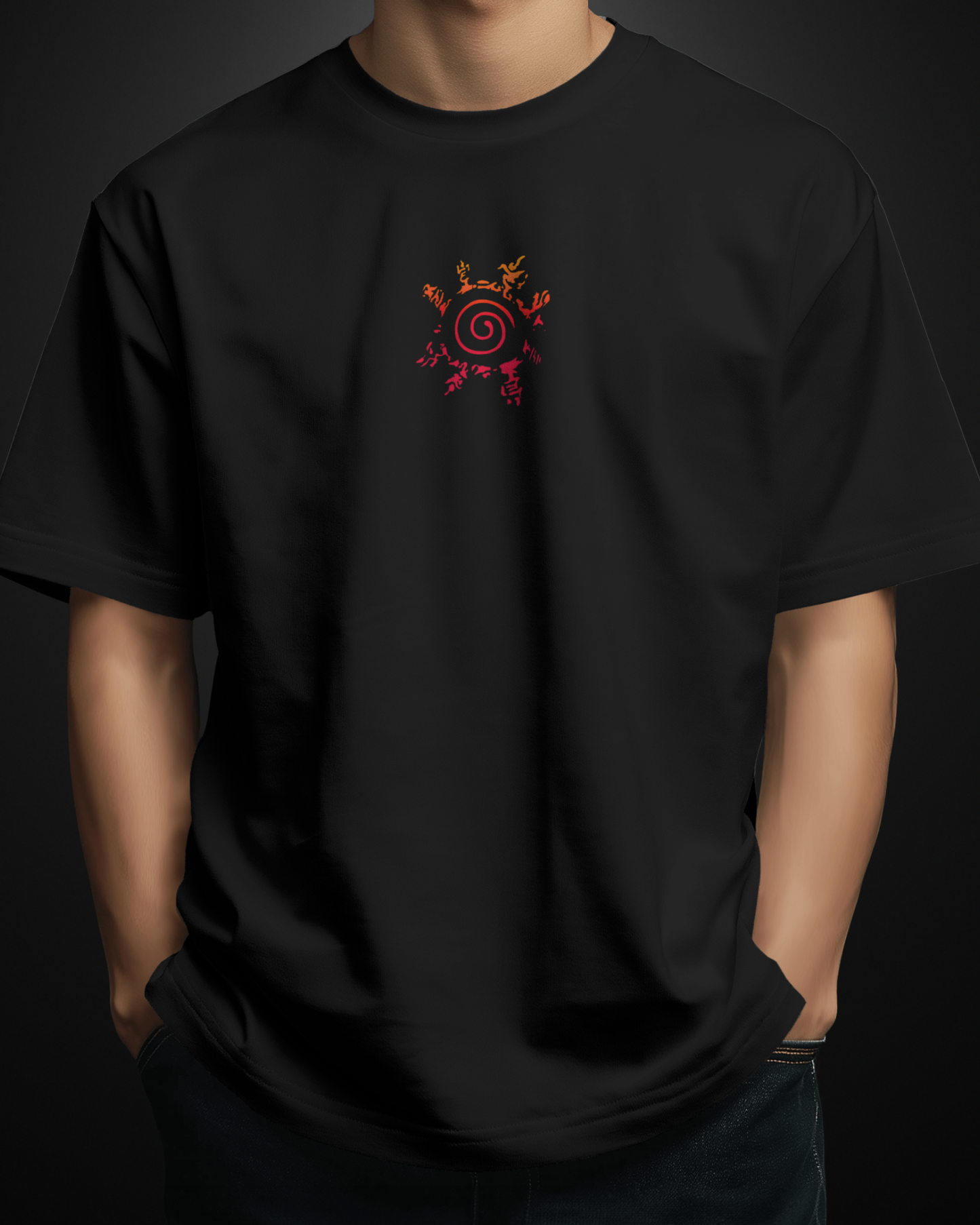 Naruto Bayron Mode Oversized T-Shirt - APXKrew