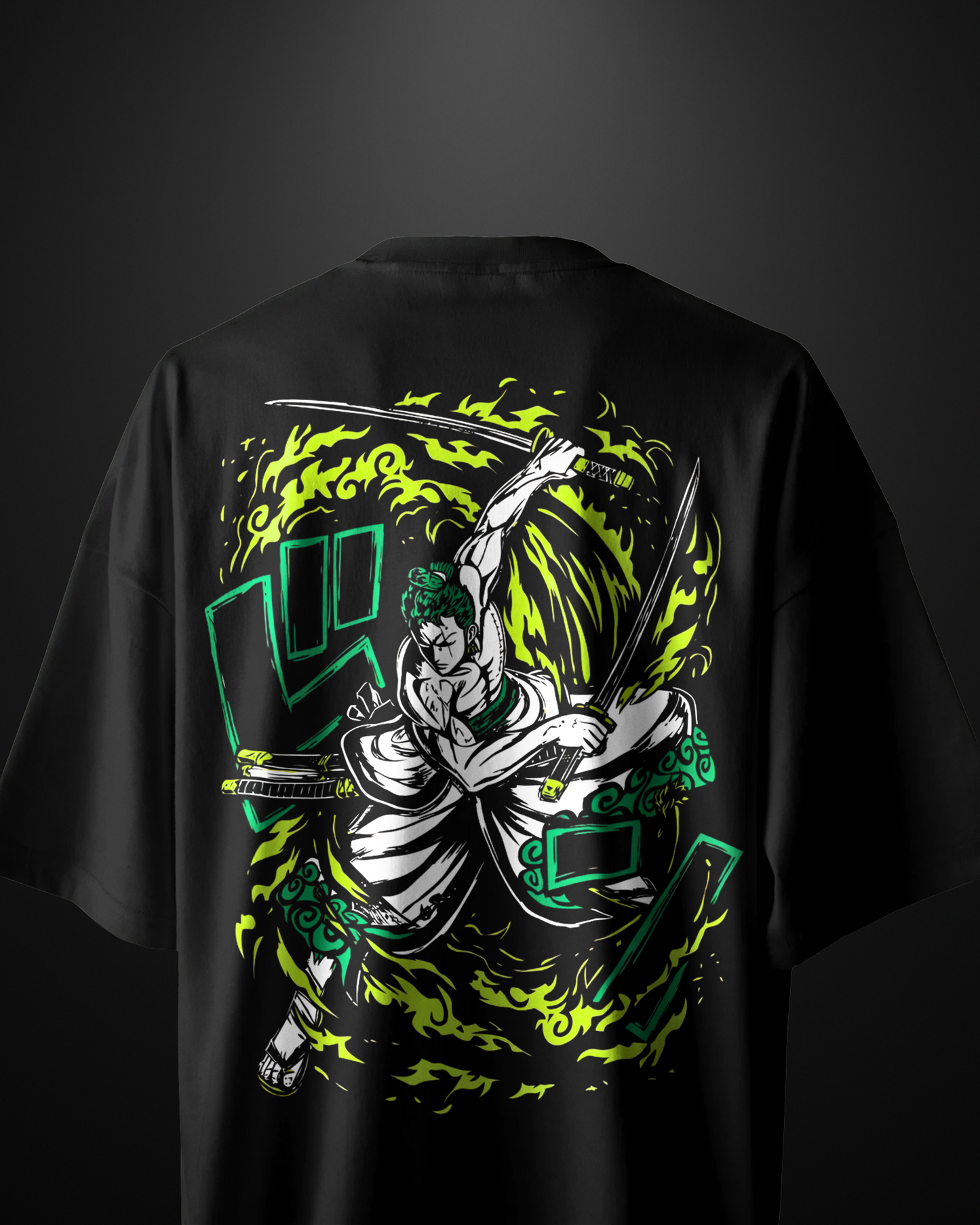 One Piece Roronoa Zoro Oversized T-Shirt Drop 1 - APXKrew