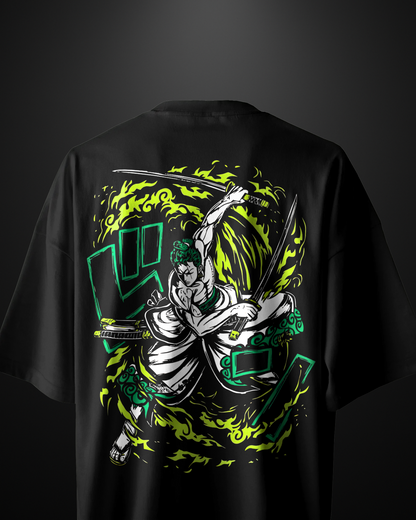 One Piece Roronoa Zoro Oversized T-Shirt Drop 1 - APXKrew