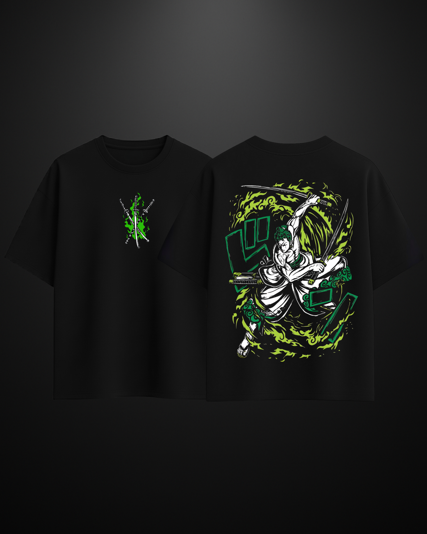 One Piece Roronoa Zoro Oversized T-Shirt Drop 1 - APXKrew