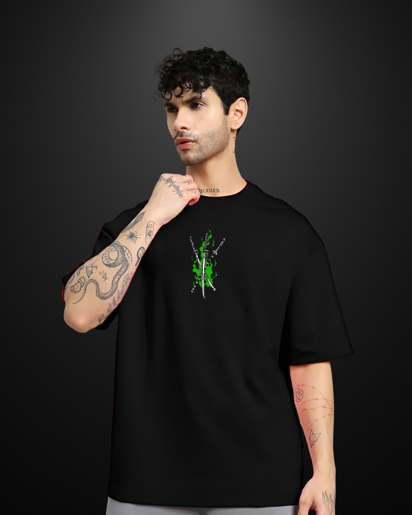 One Piece Roronoa Zoro Oversized T-Shirt Drop 1 - APXKrew