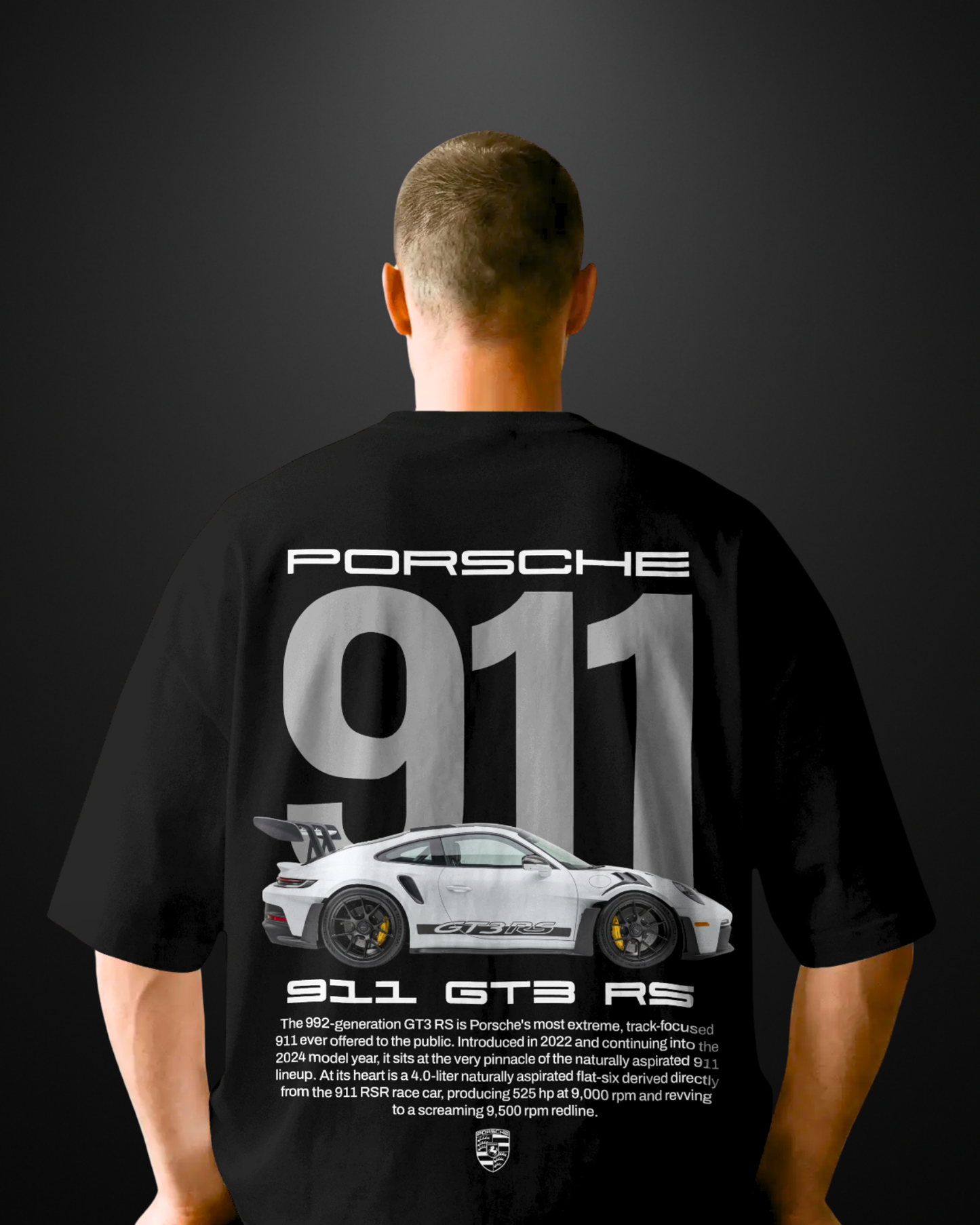 Porsche 911 GT3RS Oversized T-Shirt Drop 3