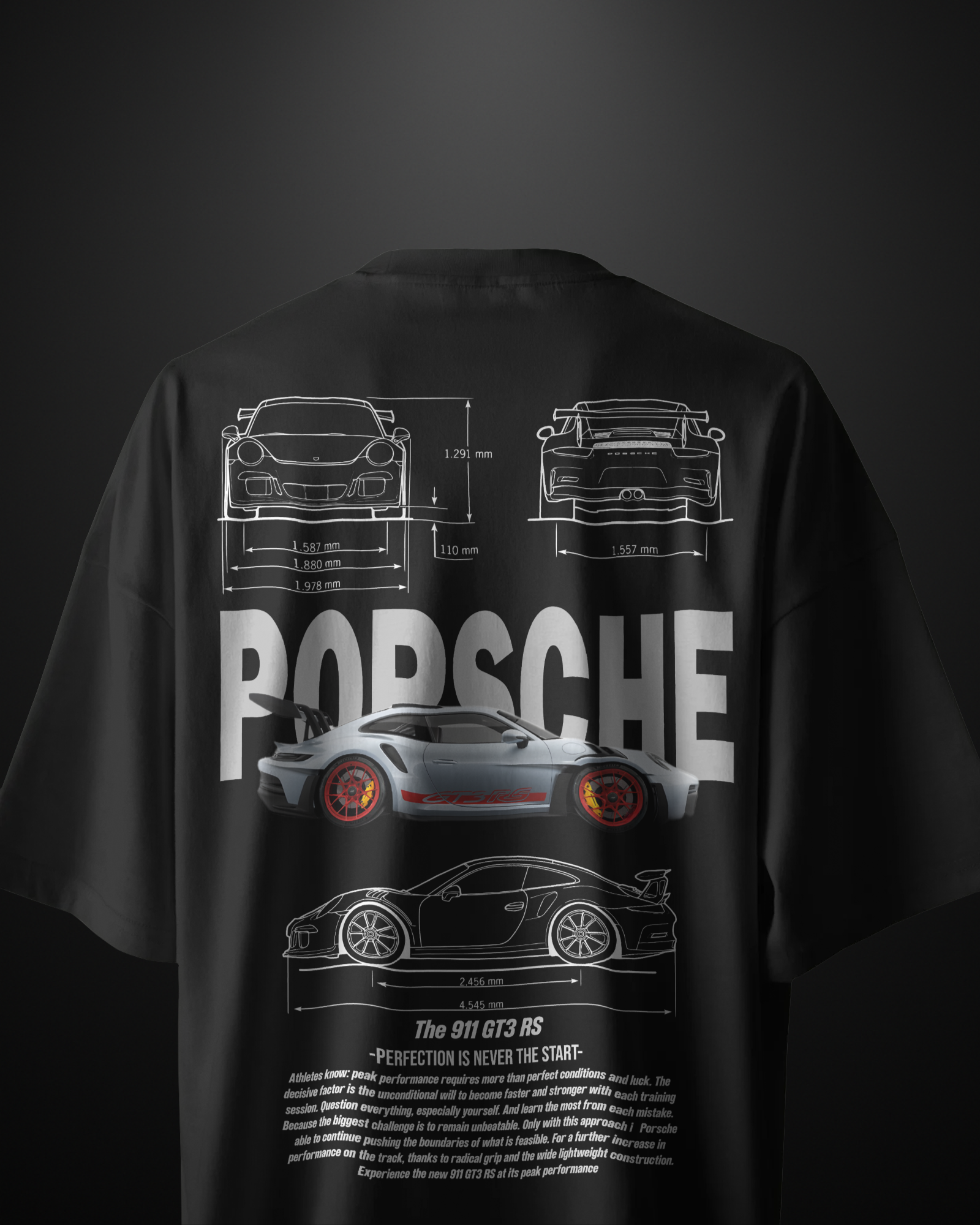 Porsche 911 GT3RS Oversized T-Shirt APXKrew