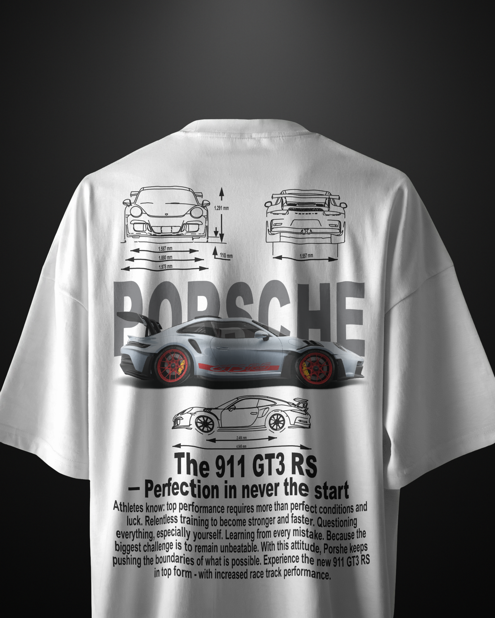 Porsche 911 GT3RS Oversized T-Shirt APXKrew