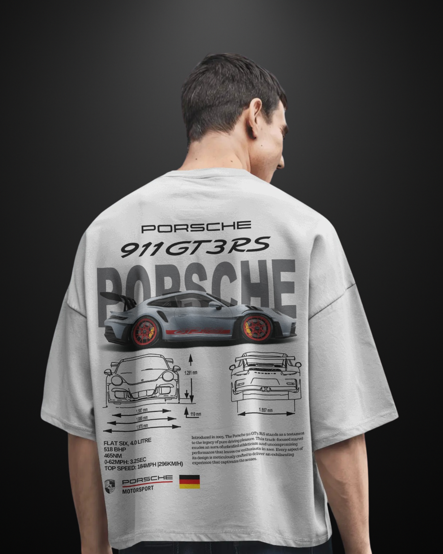 Porsche 911 GT3RS Oversized T-Shirt - APXKrew