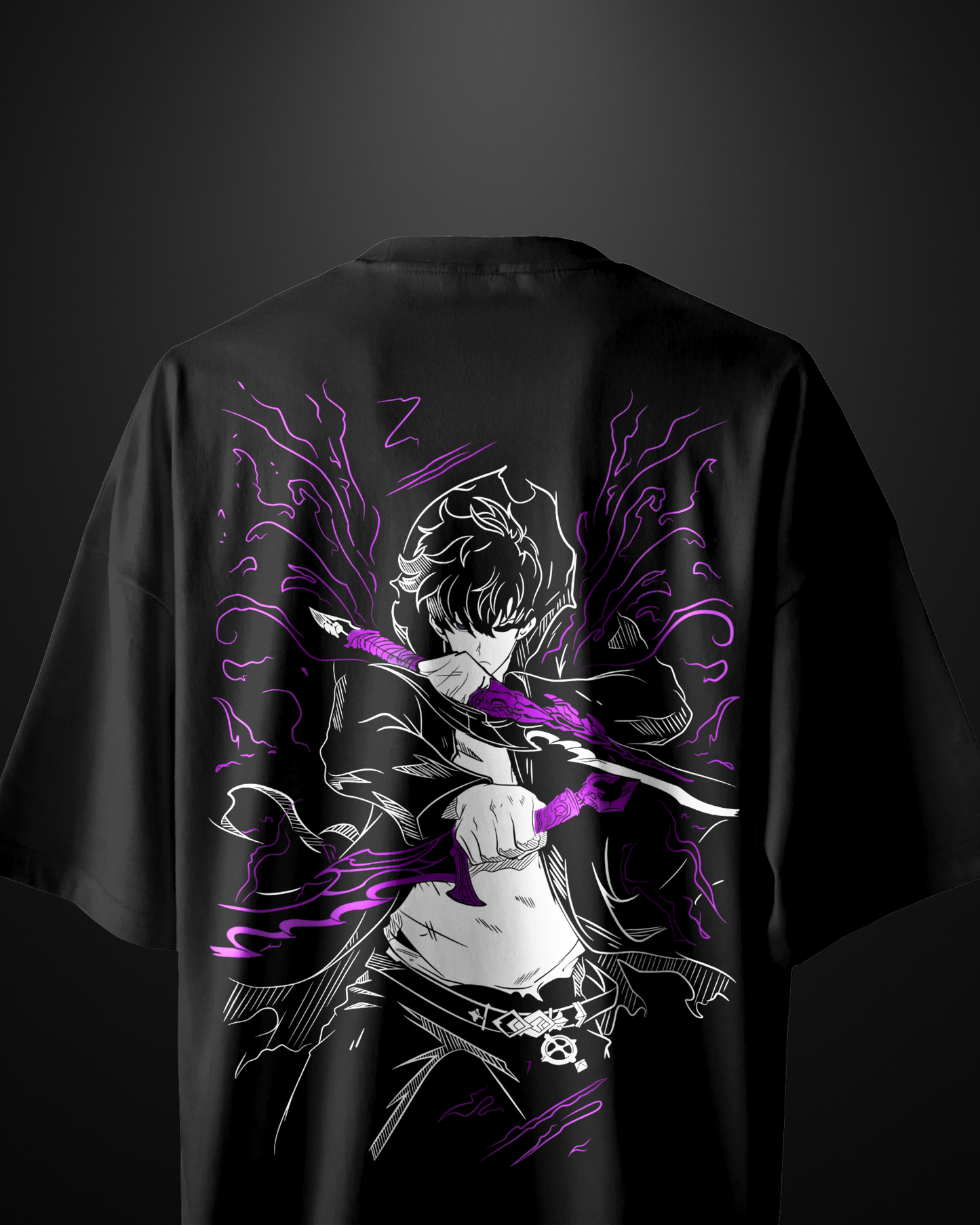 Solo Leveling Sung Jin Woo Oversized T-Shirt Drop 1 - APXKrew