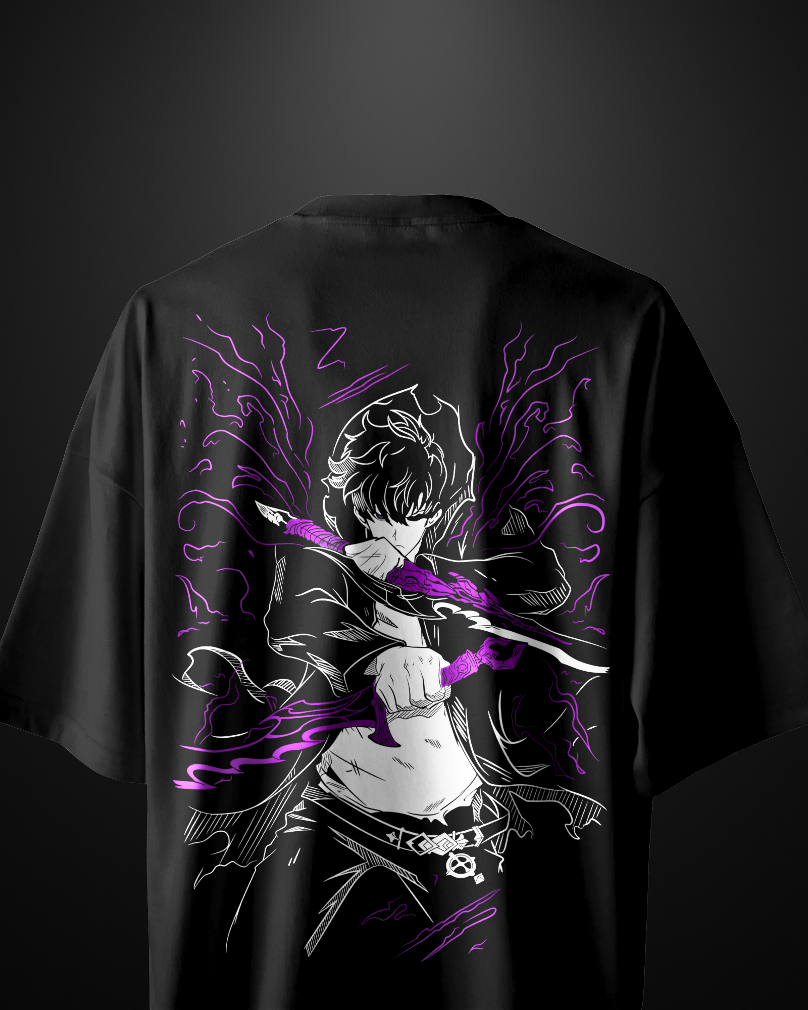 Solo Leveling Sung Jin Woo Oversized T-Shirt Drop 1 - APXKrew