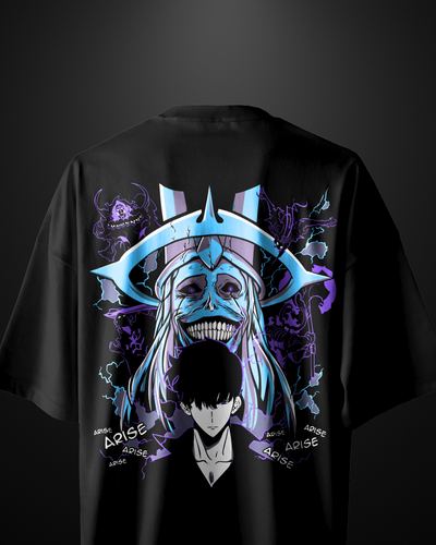 Solo Leveling Shadow Monarch Oversized T-Shirt Drop 1