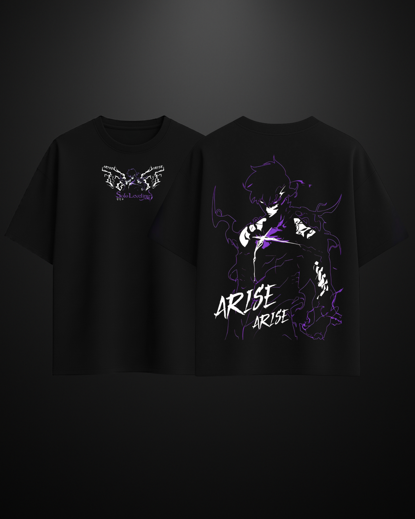 Solo Leveling Sung Jin Woo Oversized T-Shirt Drop 2 - APXKrew