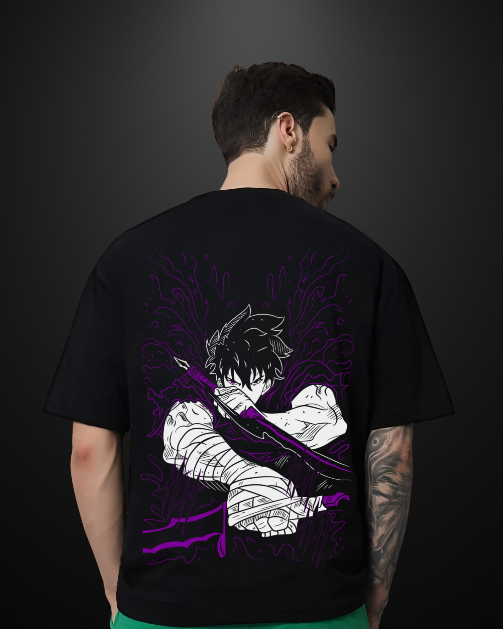 Solo Leveling Sung Jin Woo Oversized T-Shirt Drop 3 - APXKrew