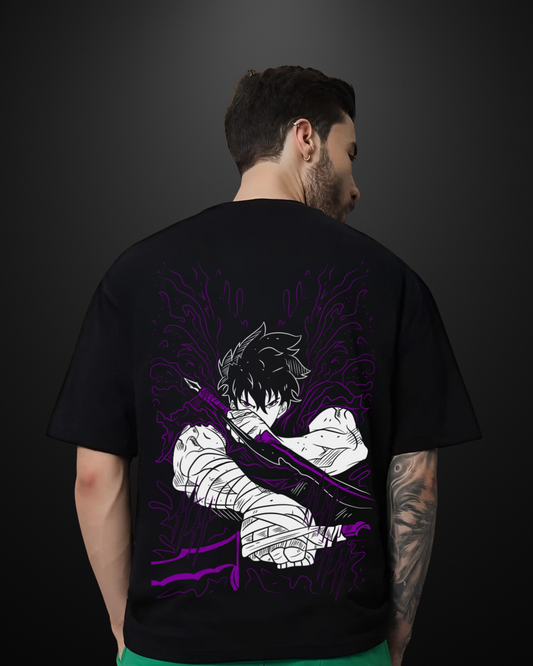 Solo Leveling Sung Jin Woo Oversized T-Shirt Drop 3 - APXKrew