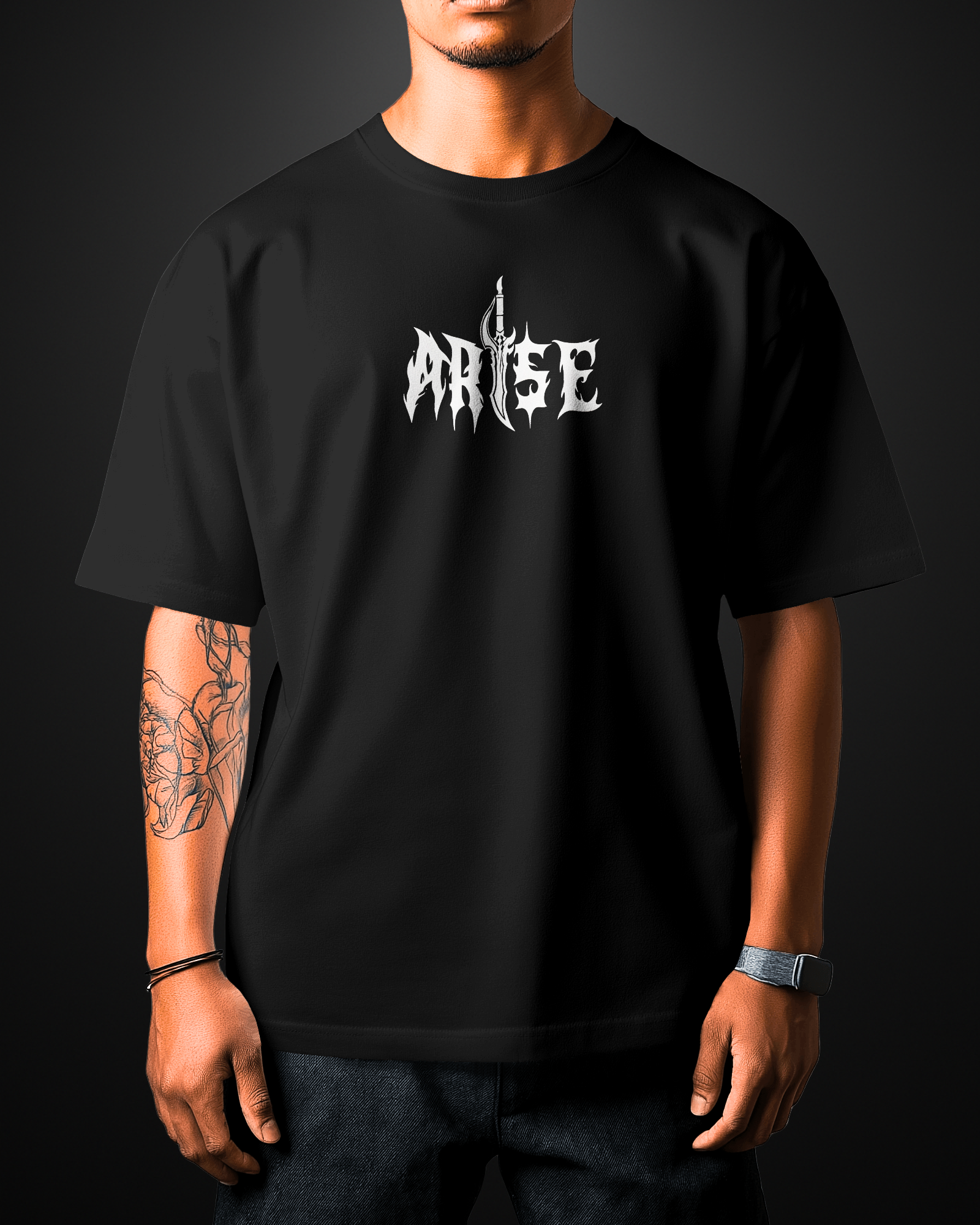 Solo Leveling Sung Jin Woo Oversized T-Shirt Drop 4 - APXKrew