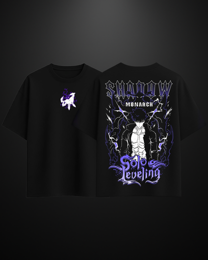 Solo Leveling Shadow Monarch Oversized T-Shirt Drop 2 - APXKrew
