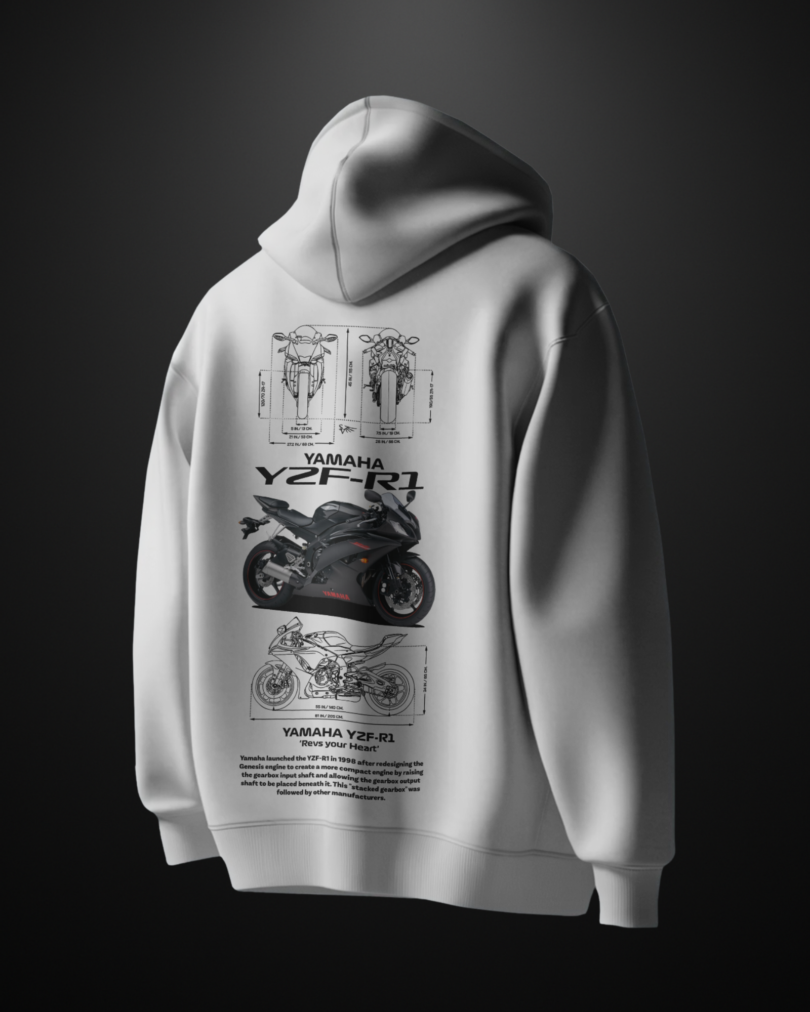 Yamaha YZF R1 Hoodie - APXKrew